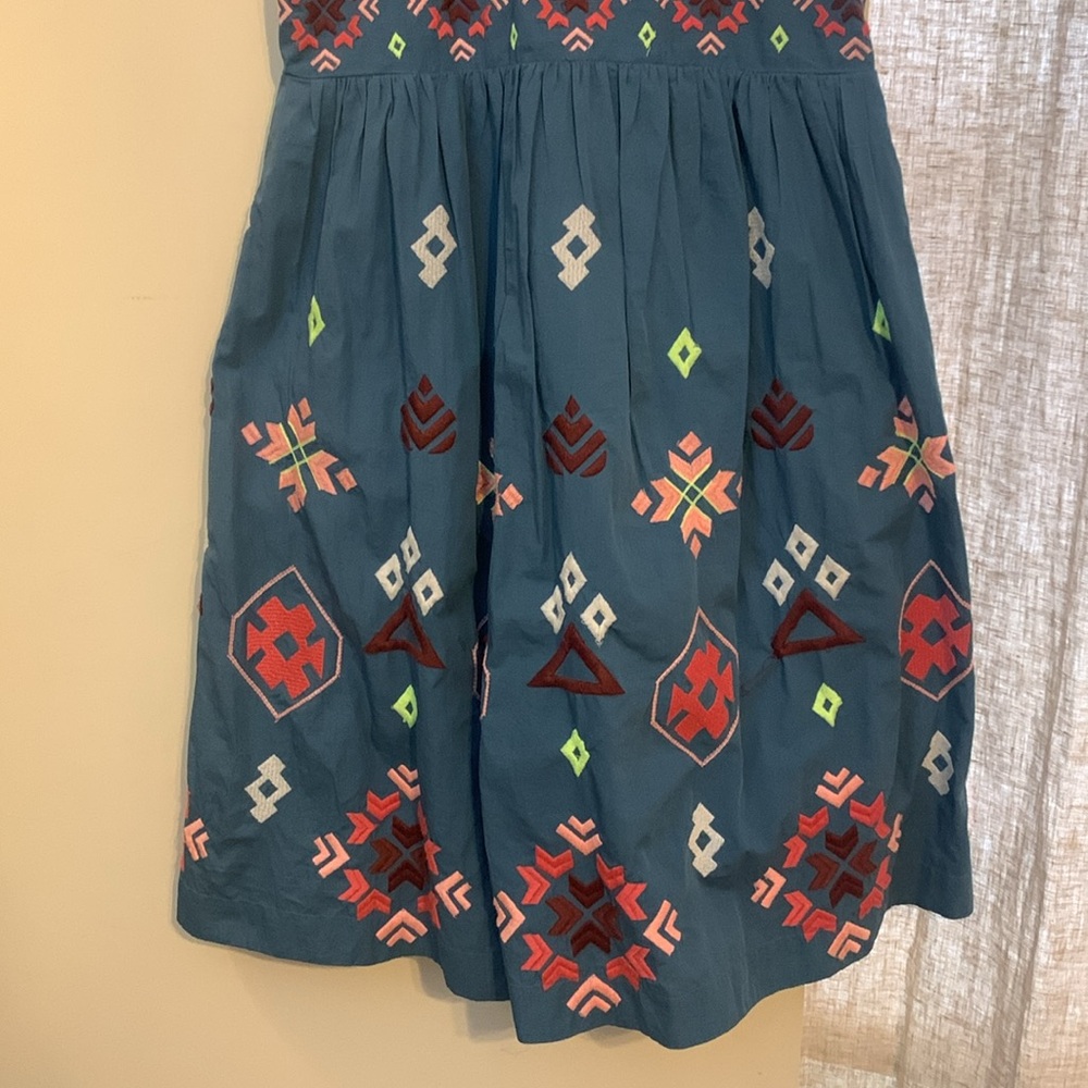 Anthropologie Euc Gorgeous Patterned Embroidered … - image 4